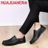 Casual Shoes Men's Loafers Slip On Boat Leather Men Lightweight Walking Driving Footwear Formal Office Male Outdoor Flats