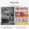 Opslagflessen 1/2 stks transparante koelkastkast groente fruit organizer koelkast heldere container voor keukenvoedingsdranken