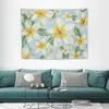 Arazzi Fiori di plumeria bianca e gialla - Pattern Flower Taxestry Room Decor Aesthetic