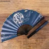 Dekorativa figurer Kreativa handgjorda deyun Society Summer Daily Folding Fan Chinese Style Hand Hålls för evenemang och festtillbehör