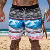 New Independence Day Beach 3d Impresso para jovens homens casuais reto de verão Micro elástico calças de natação shorts 80