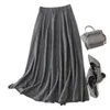 Skirts Masigoch Autumn Winter Thick Fashion Luxury Cashmere Knitted Skirt