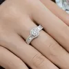 Cluster Rings STL Cross Border Corean Version S925 Серебряное кольцо женского кольца с полным алмазом и цирконием.