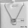 Hanger kettingen ne'w trend cz ketting voor vrouwen enkele geometrische kubieke zirconia mode veelzijdige vrouwelijke accessoires