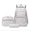 Sacs d'école 3 PCS / Set Sac à dos pour enfants pour filles sacs d'école adolescents enfants avec crayon 2024 noir