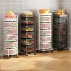 Magazynowanie kuchenne zdejmowane stojaki obrotowe specjalny koszyk warzywny montowany na podłodze wielowarstwowy i owoce