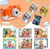 Kids Digital Camera HD 1080P 20MP with USB Charger Animal Cartoon Camera Fox Shockproof Silicone Protection Cover Birthday Gift 240327