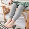 Trousers Childrens ggings baby Girls spring and autumn thin cotton children boys wear no ggings vertical striped nine-point pants L46