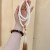 Strand Umq Ecology White Jade Bodhi Root 108 Armband Natural Crafts Buddha Beads Rosary Armband