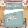 Bedding Sets Spring Flowers 3D Printed Set Duvet Covers Pillowcases Comforter Bedclothes Bed Linen