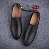 Casual Shoes Selling Men's Genuine Leather In Europe America Comfortable Soft Soled Business Formal