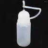 Garrafas de armazenamento 30 PCs cola com aperto engarrafado para a ponta da agulha de tinta Lecythus White Dispenser