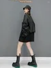 Damesjassen 2024 Spring herfst patchwork outfit plus size losse zwarte jas kraagkraag Koreaanse stijl jasje Cardigan Abrigo de mujer
