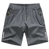 Summer Ice Silk Sports Quick Drying Pants Mens Shorts Loose 5 Cm Large Wearing Beach Casual Middle Outside {category}