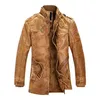 Men's Jackets Mens Fashion Classic Retro Stand Collar PU Lederen jas Motorfiets plus Veet Belt Design groot formaat Drop Delivery Appa DHT5R