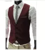 Nuovi gilet di abbigliamento da arrivo per uomini slim fit da uomo giubbotto maschio gilet gilet homme casual senza maniche giacca di business formale