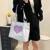 Totes Women Heart Shoulder Bag PU Leather Leisure Grocery Large Capacity Versatile Handbag Ladies Commute