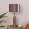 Golvlampor Enkel El Study Marble Table Lamp Post-Modern Fashion Creative Decoration Living Room Bedside