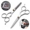 Stainless Steel Scissors for Hair Thinning and Cutting Clipper 6 inches Hairdressing Products Haircut Trim Hairs Cutting Barber- Hair Thinning Scissors for Barber