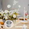 Titulares de vela 30pcs Tea Light Party Bedroom Bar Candlestick Cup Mini Alumínio Inserir Christmas Home Decoração do Jantar de Casamento