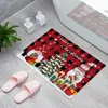 Carpets Christmas Mat Floor non slip pailtre 1pcs Entrée intérieure Farmhouse Deccor Rug Holicy