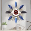 Wandklokken Designer Metal Clock Iron Chic Unieke Koreaanse ronde Watch Gratis verzendkeuken Orologi Da Parete Living Room Decoratie
