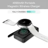 Chargers Newdery 4000mah Watch Charger Power Bank Wireless Magnetic Charger Mobiele batterij opladen voor Galaxy Watch5 4/3/Active 2/Gears3