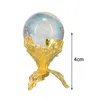 Figurine decorative PROGRAGINE PROGRAMENT Ornamenti per farfalla Porta di base Porta di base Supporto Decorazione per la casa Stand a sfera di cristallo