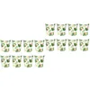 Copas descartáveis palhas 32 PCs Hawaii Folhas de papel Festa de papel criativo para bebida criativa para casamento de aniversário