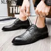 Dress Shoes Leather Men Formal Oxford Italian Elevator For Office 2024 Sapatos Sociais Masculino Zapatos