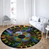 Carpets Brilliant et coloré Mandala Circulaire Tapis Home Living Room Bedroom Bathroom Floor Decoration