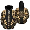 Heren Hoodies 3D Gedrukte Maoli Vlag Polynesische tattoo totem grafische capuchon Hoody Kid Kid Fashion Coole pullovers hoodie top