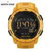 Supply North Edge Men Digital Sports Watches Dual Time Pedômetro Calorias Clock Relógio à prova d'água 50m Military Relloj Hombre