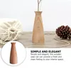 Vases en bois massif vase minimaliste à la maison Décor de mariage PO POP BURANGE CENTRALE POT