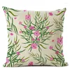 Kussenplant Cover Tropic Tree Green Throw Flamingo Bird Decoratieve kussens Bloem voor bankauto