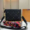 Coussin Denim 2024 New Designer Bag Counter Sac Luxe Crossbody Tote Handle Fashion Women Flower Pochette