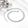 Cadlet ProSilver 4mm Mariner Silver Chain Cadlet for Women Teen Girls 925 Sterling Silver Cadle Holiday Foot Pya15108B-4 L46