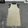 Designer sexy tanktops voor vrouwen gebreide vestbrief mouwloze jurk zomer T -stukken