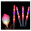 LEDガジェット2021 New 28175cm Colorf Light Stick Flash Glow Cotton Candy Flashing Cone for Vocal Concerts Night Parties Drop Delivery E Dhuh6