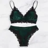 Des soutiens-gorge ensemble de sous-vêtements sexy set bodydoll slembear soutien-gorge et culotte femmes pyjamas en dentelle en dentelle en dentelle