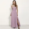 Casual jurken Sexy Long Dress Woman Lace Split Mouwloze Maxi Evening Wrap Prom Party For Women 2024 Vestidos de Fiesta