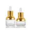 Garrafas de Essense atacado 30ml Goldper de vidro vazio de ouro para óleos essenciais Droga de garrafa transparente Drop Drop Office Business Indústria DHDCI