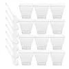 Dijkartikelen sets 100 dessert cups Compact tiramisu draagbare pudding mousse square party