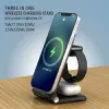 Caricabatterie 3 in 1 stand di caricabatterie wireless da 100w per iPhone 13 12 11 Samsung Fast Wireless Caring Station per Galaxy Apple Watch