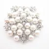 Vendita di spille da fiore di perle di alta qualità B028 Scintilla scintillanti Crystal Bridal Bridal Brivel