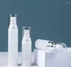 Storage Bottles 50ml Frosted Airless Bottle Silver Pump Serum/lotion/emulsion/liquid Foundation Sunscreen Whitening Essence Cosmetic Packing