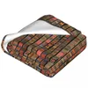 Blankets Books Bookshelf Soft Fleece Throw Blanket Warm And Cozy For All Seasons Comfy Microfiber Couch Sofa Bed 40"x30"