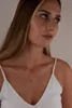 Ketten Edelstahl winzige anfängliche Halskette für Frauen modische Einzelname Anhänger Halsketten Schmuckhalskragen Para Mujer