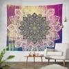 Tapestries Lannidaa-Classical Elephant Mandala Tapestry Wall Hanging Bohemian Flowers Home Decorative Bedspread Sofa Cover