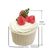 Simulazione di fiori decorativi cupcake insin folle finta dessert artificiale modello di pane torta per torta pubblicitaria shoot display wedding home home